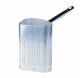 AGNELLI ALLUMINIO 3MM COLAPASTA A SPICCHIO SINGOLO 1/4 CON MANICO TUBOLARE INOX PER CASSERUOLA