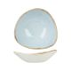 CHURCHILL STONECAST DUCK EGG BLUE AZZURRO PUNTINATO COPPA TRIANGOLARE CERAMICA VETRIFICATA