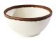 WHITE & BROWN BOWL CM 12 ART.44478-24