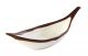 WHITE & BROWN BOWL OVALE CM 30X10X8 ART.44478-32