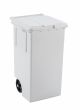 GIGANPLAST BIDONE IMMONDIZIA MAX CON RUOTE E PEDALE BIANCO