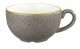 CHURCHILL STONECAST PEPPERCORN GREY GRIGIO PEPE PUNTINATO TAZZA THE - CAPPUCCINO SENZA PIATTINO CL 22 D 9,5 H 5,5 CM CERAMICA VETRIFICATA ART SPGSCB201