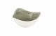 CHURCHILL STONECAST PATINA BURNISHED GREEN VERDE BRUNITO COPPA TRIANGOLARE CERAMICA VETRIFICATA