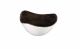 CHURCHILL STONECAST PATINA IRON BLACK NERO FERRO COPPA TRIANGOLARE CERAMICA VETRIFICATA