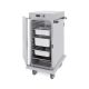 CARRELLO INOX PORTATEGLIE COIBENTATO CALDO PER 10 GASTRONORM 1/1 H 110CM ART. 3411-10GS