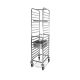 CARRELLO INOX PORTATEGLIE H 176CM PER 18 GASTRONORM 1/1 ART.2071