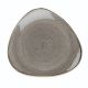 CHURCHILL STONECAST PEPPERCORN GREY GRIGIO PEPE PUNTINATO PIATTO TRIANGOLARE CERAMICA VETRIFICATA