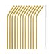 PADERNO CONFEZIONE 12 CANNUCCE CURVA ACCIAIO INOX CM 0,60 H 21,5